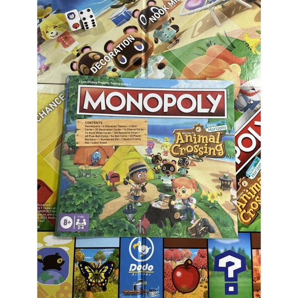 Monopoly Animal Crossing: New Horizons Edition Board Game Hasbro Gaming Complete - Picture 10 of 14